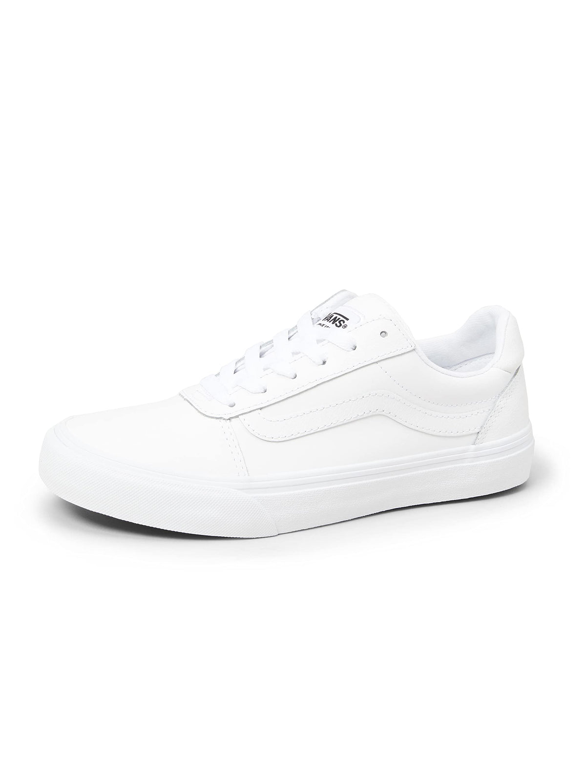 Vans Women's Ward Deluxe Sneaker, Tumble White White, 7