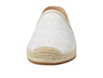 Coach Collins Coated Canvas Espadrille White 8 B (M)