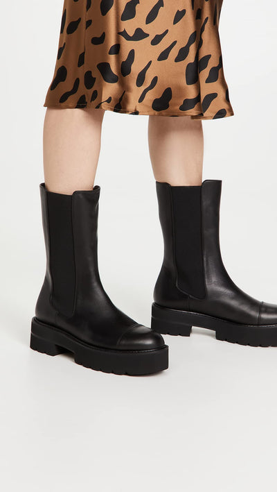 Stuart Weitzman Womens Presley Ultlif Boti Ankle Boots Black 8.5 Medium (B,M)