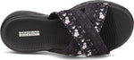 Skechers Women's On The Go 600 - Blooms Slide Sandal 7 Black/Grey