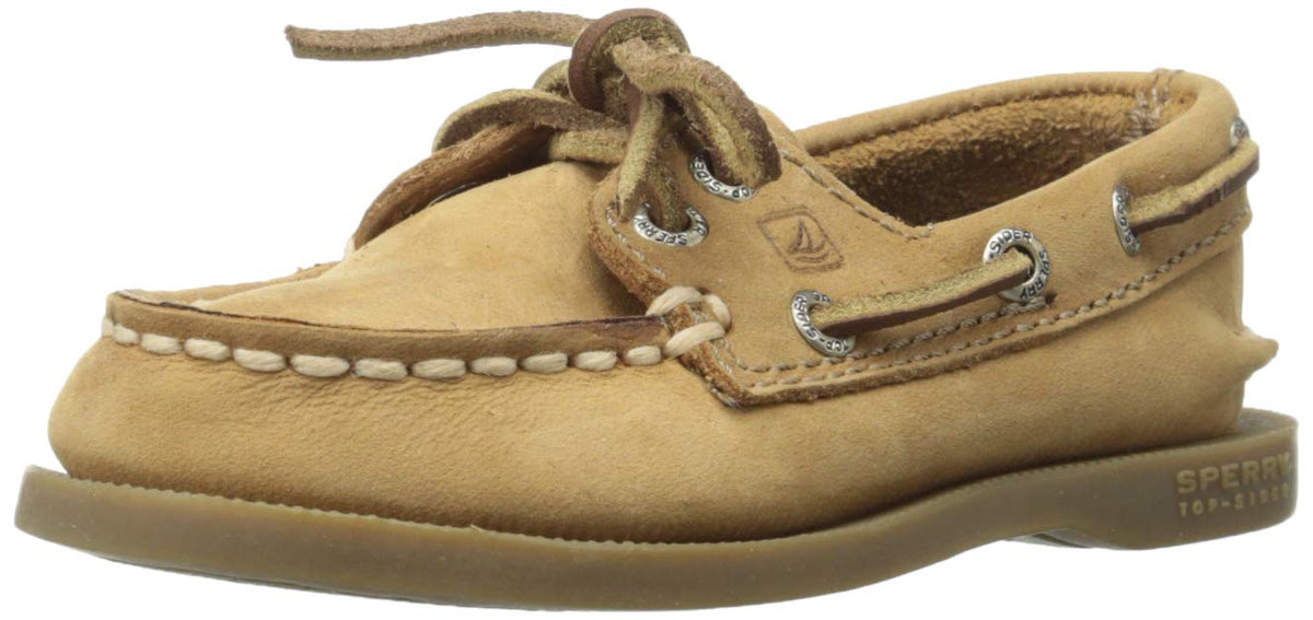 Sperry baby boys Authentic Original Crib Jr Boat Shoe, Sahara, 2 Infant US