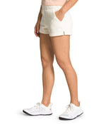 THE NORTH FACE Women's Half Dome Logo Fleece Short (Standard and Plus Size). Gardenia White. Small Regular