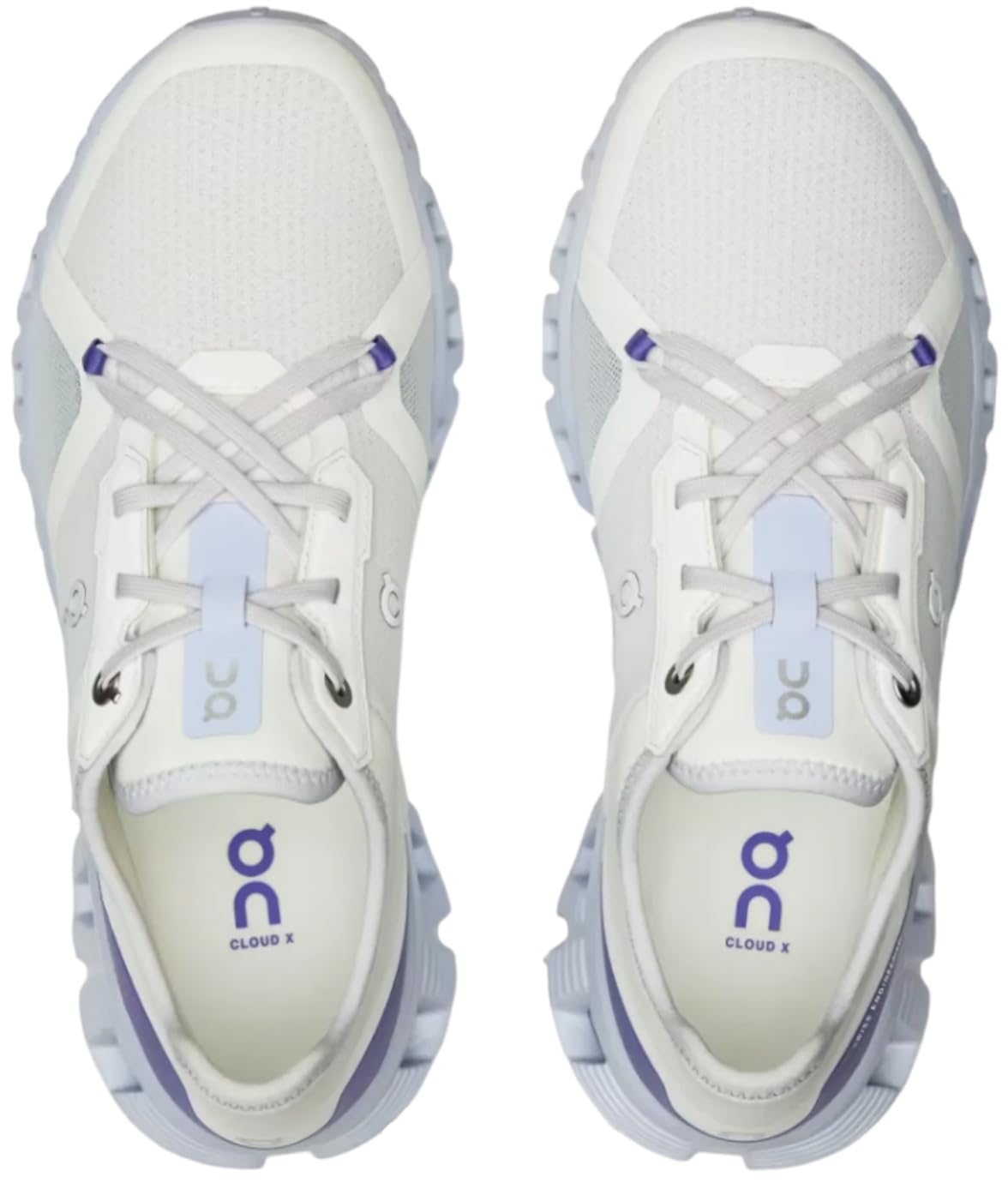 On Women's Cloud X 3 AD Sneakers, Undyed | Nimbus, Blue, Purple, 10.5 Medium US
