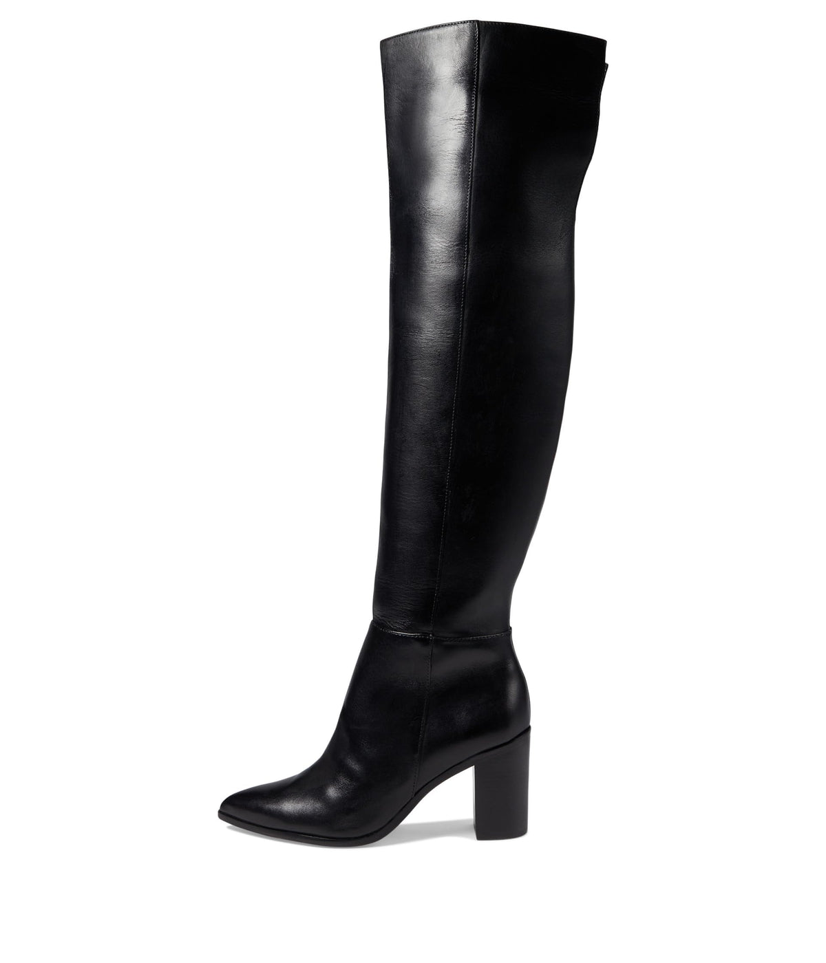 Schutz Women's Mikki Block Over-The-Knee Ankle Boot, Black, 7.5