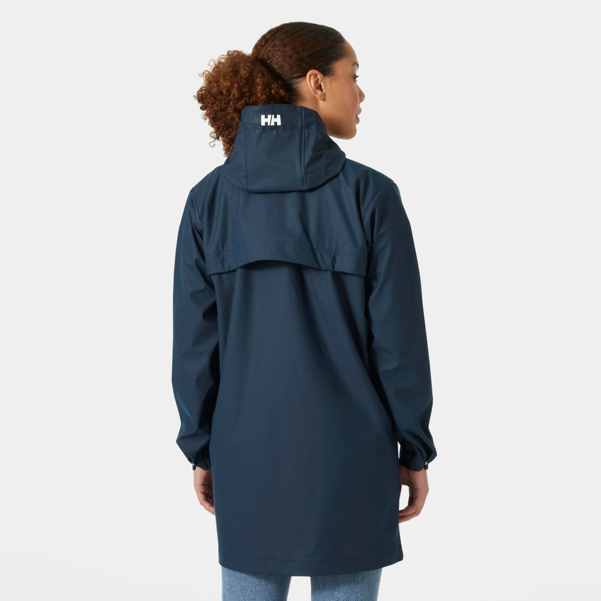 Helly Hansen Women's Moss Hooded Waterproof Windproof Raincoat, 597 Navy, X-Large