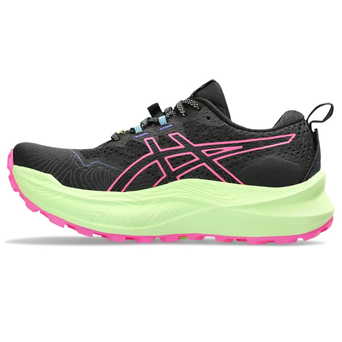 ASICS Women's Trabuco Max 2 Running Shoes, 10, Black/HOT Pink