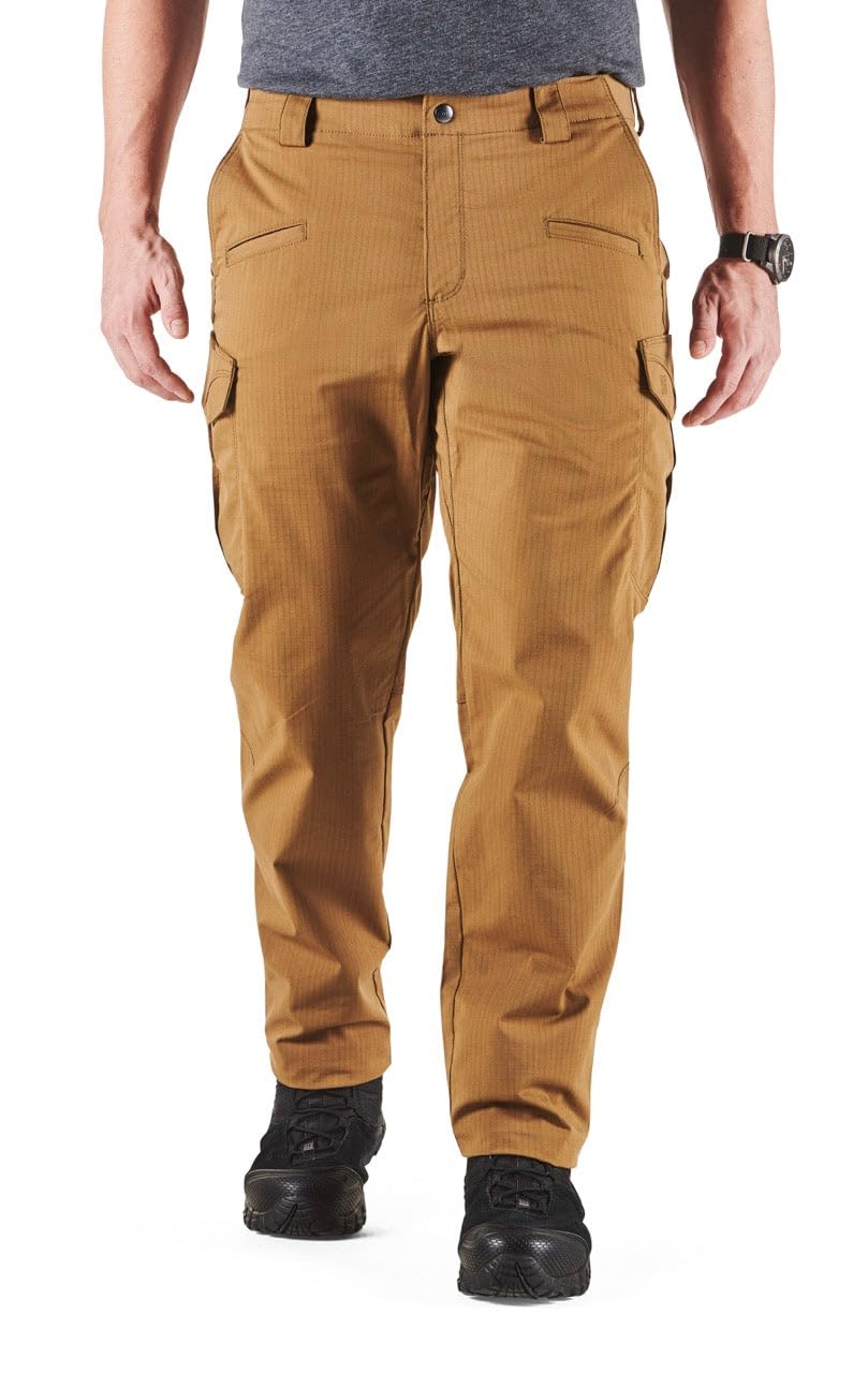 5.11 Tactical Men's Icon Pants, Straight Fit, Gusseted, 8 Pockets, Style 74521, Kangaroo, 32W x 32L