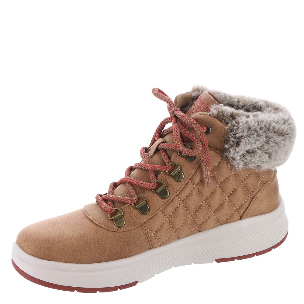 Skechers Bobs Skipper WaveDiamond Quilts Womens Boot 75 BM US Chestnut