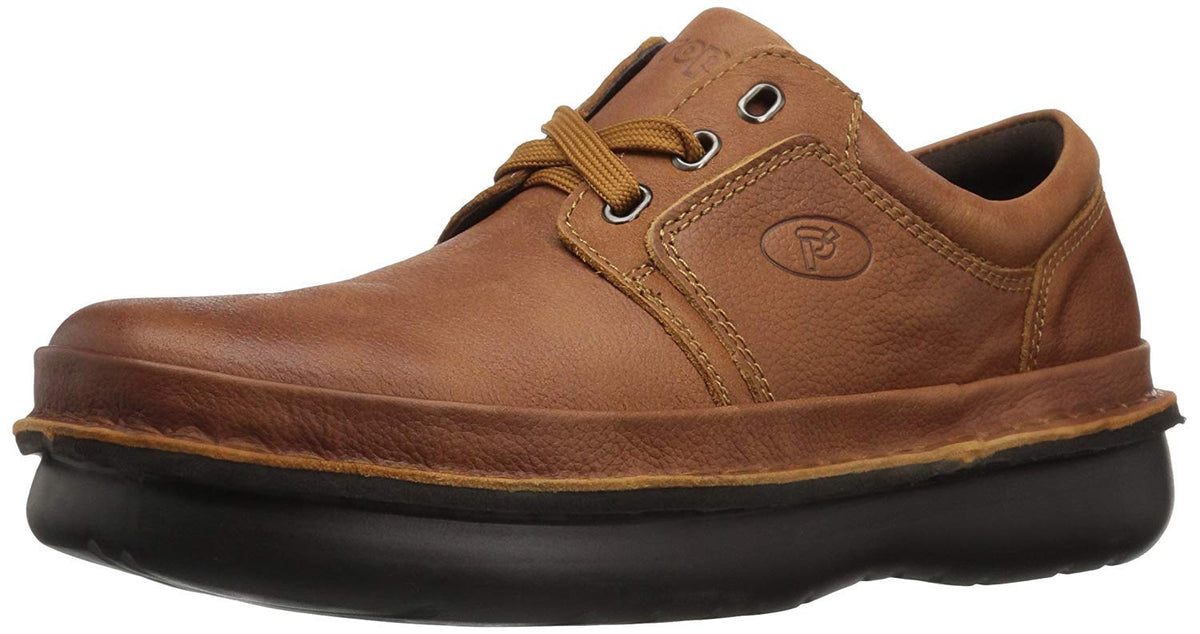 Propet Men's Village Walker Oxford, Cognac, 10.5 Medium
