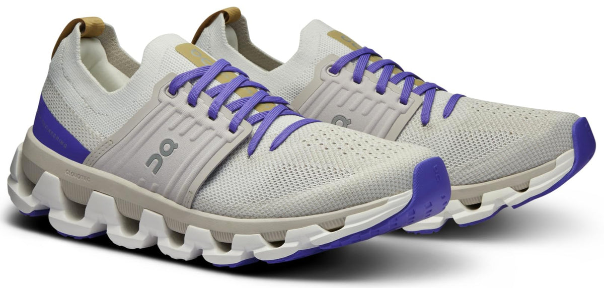 On Women's Cloudswift 3 Sneakers, White | Blueberry, 11 Medium US