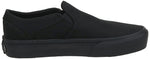 Vans Women's Asher Platform Sneaker, Canvas Black Black, 8