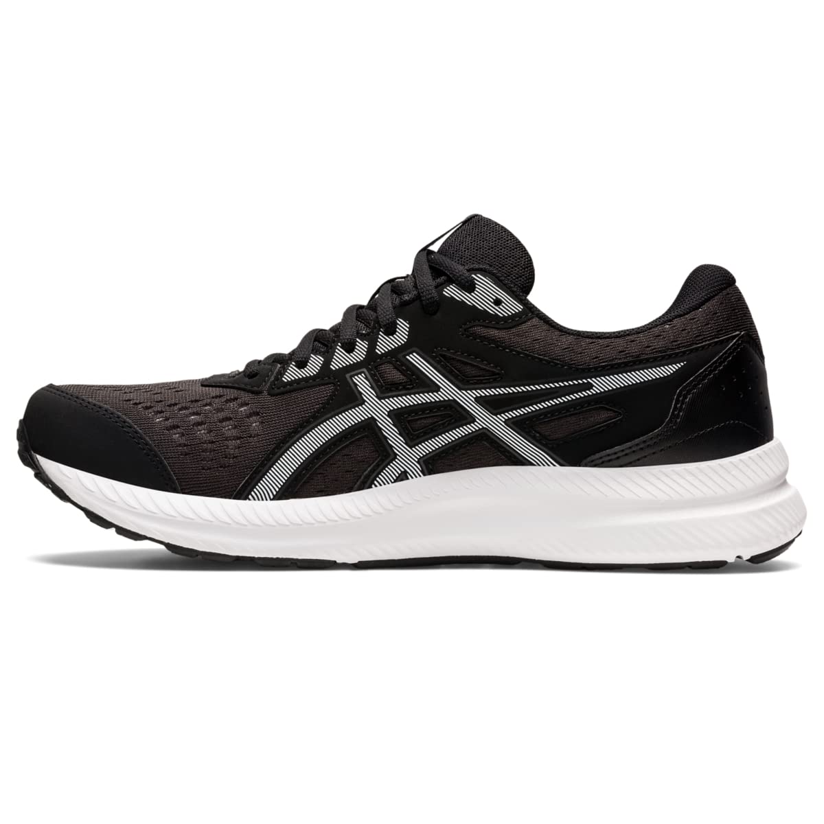 ASICS Men's Gel-Contend 8 Running Shoes, 7, Black/White