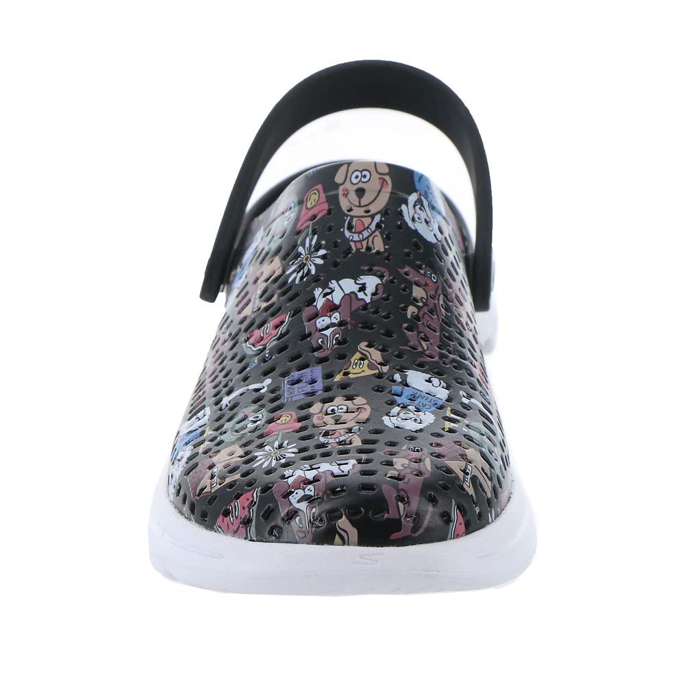 Skechers Foamies Go Walk 5Pup Life Womens Slip On 10 BM US Black