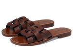 Coach ISSA Leather Sandal Walnut 5 B (M)