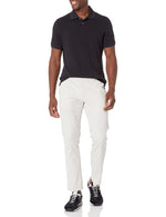 Amazon Essentials Men's Slim-Fit Wrinkle-Resistant Flat-Front Chino Pant, Light Grey, 33W x 29L