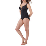 SPANX OnCore Open-Bust Panty Bodysuit - Powerful Sculpting Body Shaper for Women - Level 3 Compression - Adjustable Straps - Very Black - Medium