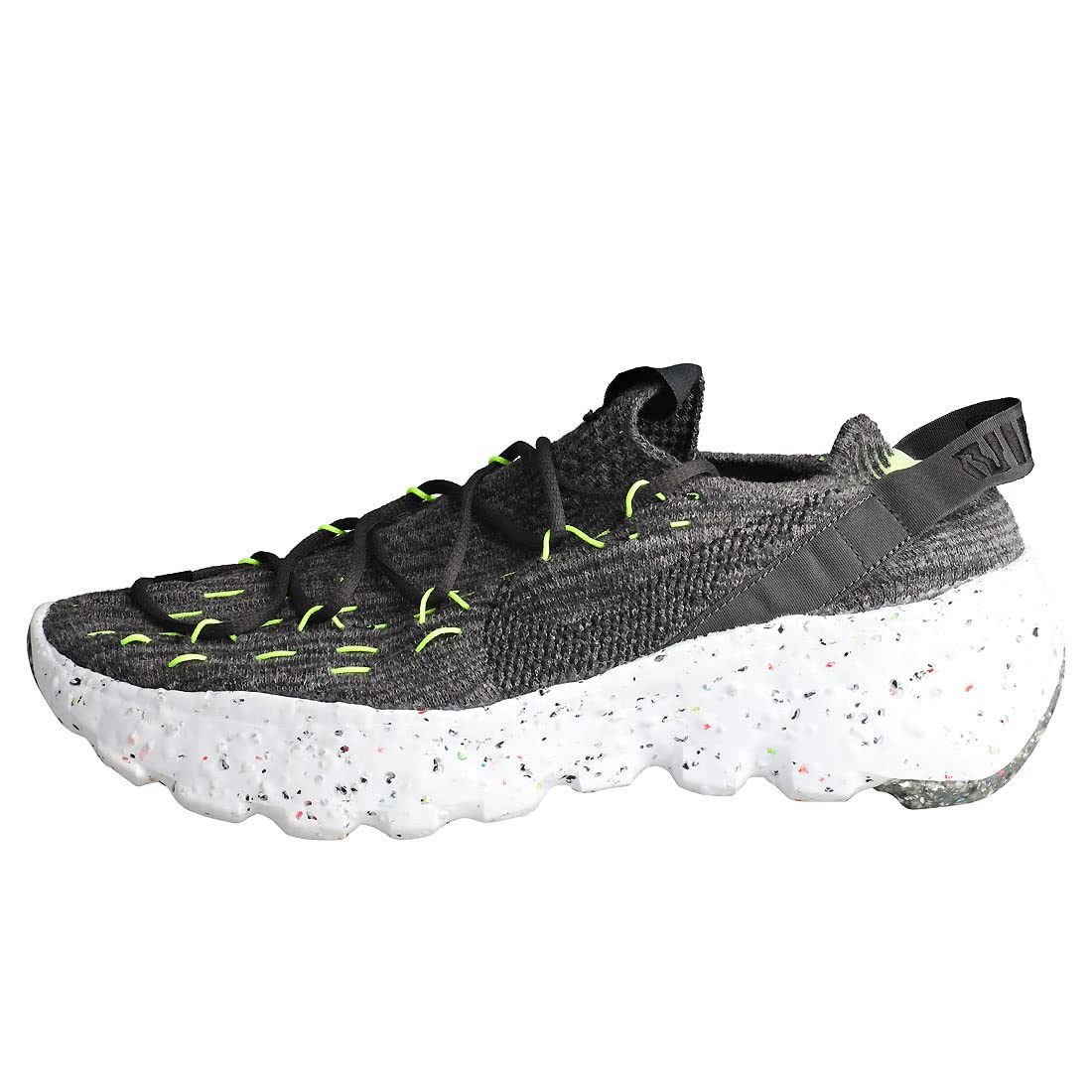 Nike mens Space Hippie 04, Black/Black-volt-white, 12
