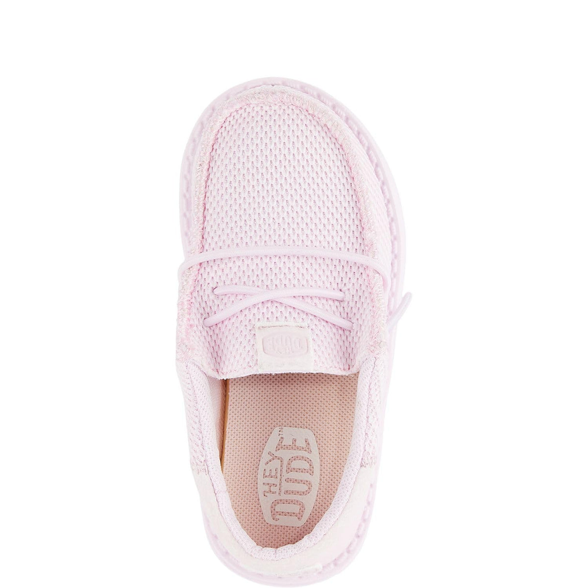 HEYDUDE Boy's Wally-Youth Funk Mono Light Pink Size 12 | Youth's Shoes | Youth Slip-on Loafers | Comfortable & Light-Weight
