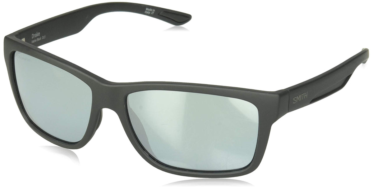 Smith Drake ChromaPop+ Polarized Sunglasses, Matte Black, Platinum Lens