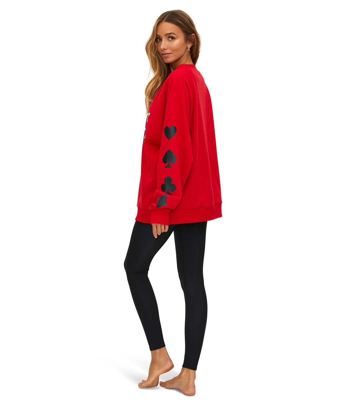 Beach Riot Queen of Hearts Sweater Scarlett MD