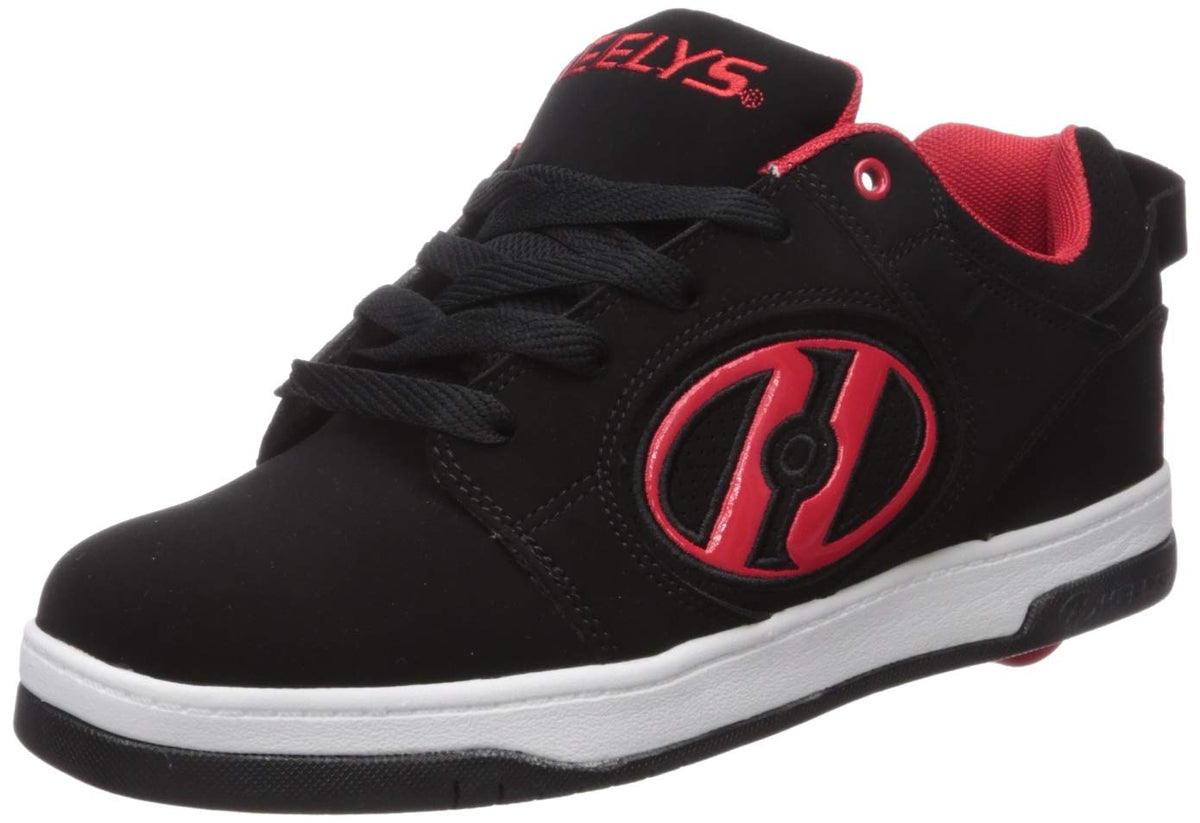 HEELYS Men's Little Kid Tennis Shoe, Black/Red, 13