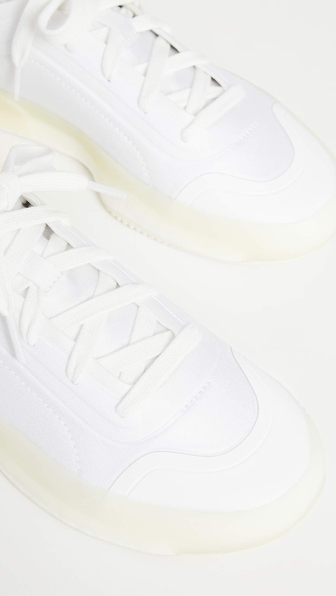 adidas by Stella McCartney Women's ASMC Treino Sneakers, Ftwwht/Ftwwht/Ftwwht, White, Off White, 7 Medium US