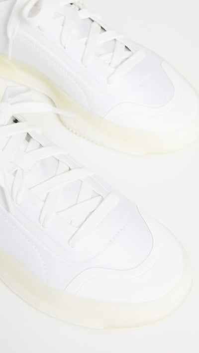 adidas by Stella McCartney Women's ASMC Treino Sneakers, Ftwwht/Ftwwht/Ftwwht, White, Off White, 6 Medium US