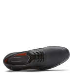 Rockport Men's Garett Plain Toe Oxford, Black, 12 Wide