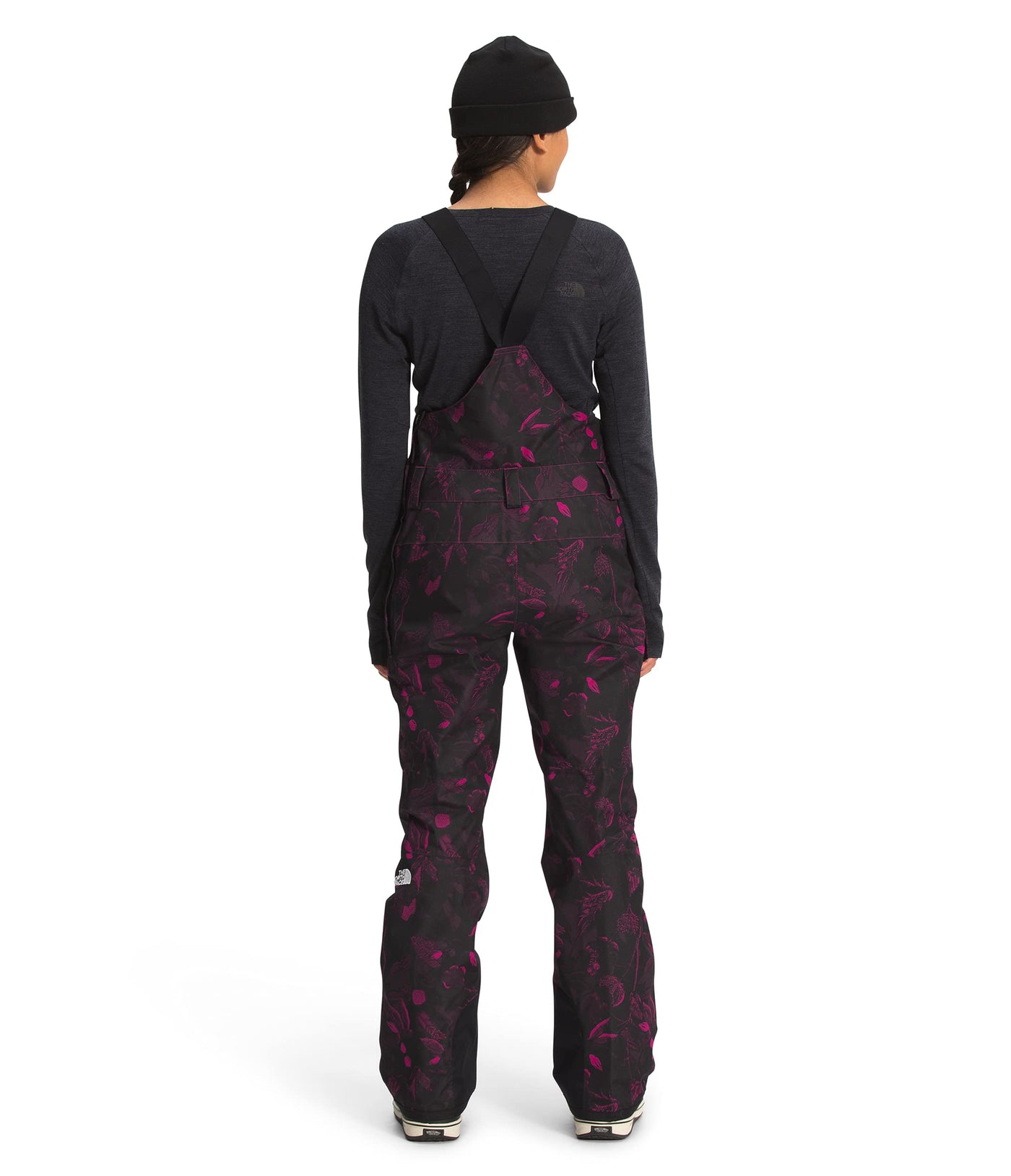 THE NORTH FACE Freedom Bib Pant - Women's Roxbury Pink Halftone Floral Print, XL/Reg