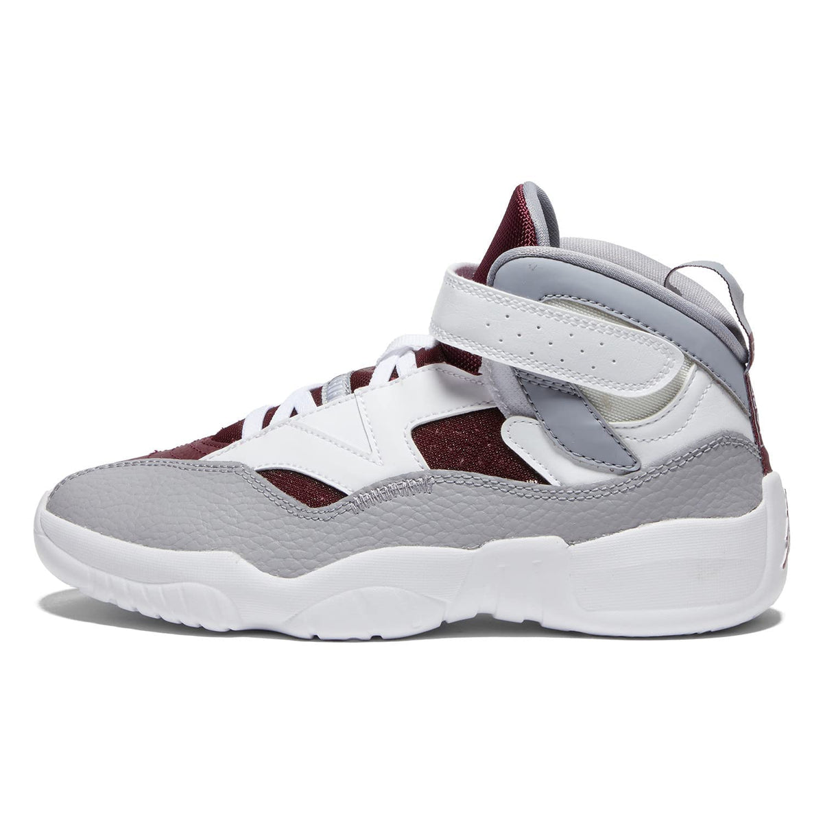 Jordan Jumpman Trey Two (Little Kid) White/White/Cherrywood Red/Light Steel Grey 2 Little Kid M
