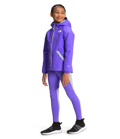 THE NORTH FACE Girls' Warm Storm Waterproof Rain Jacket, Sweet Violet, X-Large
