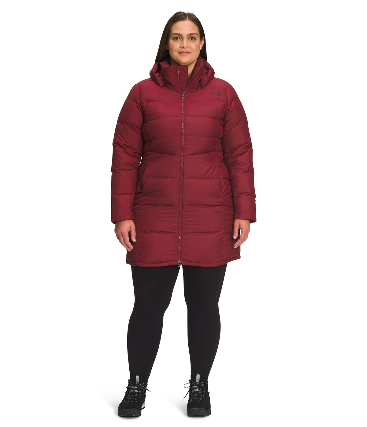 THE NORTH FACE Women's Metropolis Insulated Parka (Standard and Plus Size), Cordovan, 1X