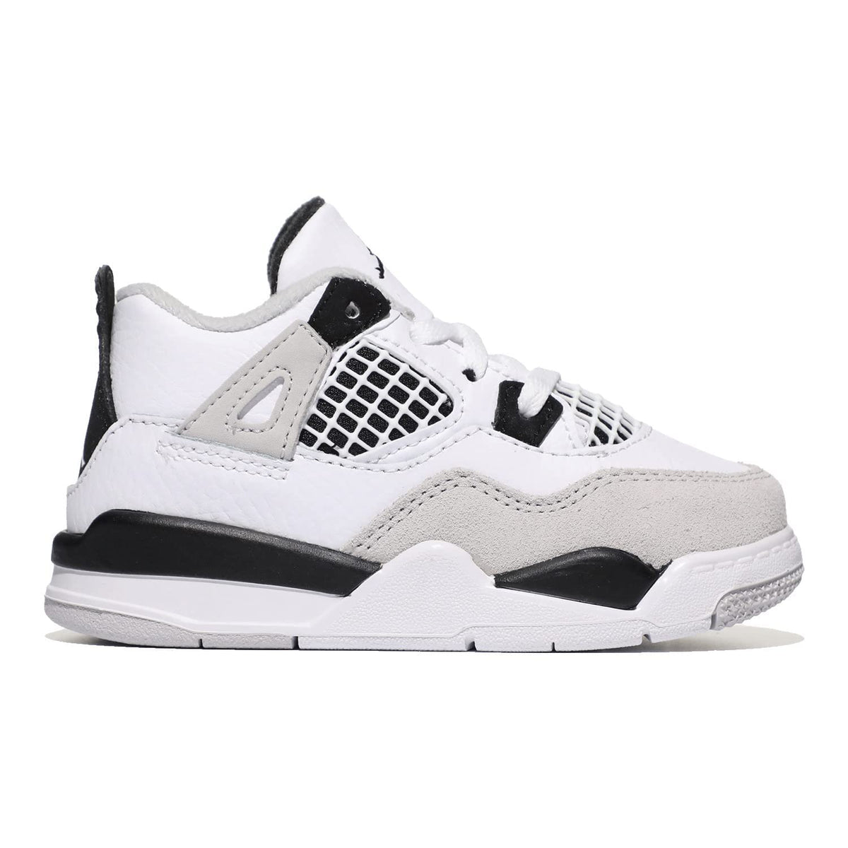 Jordan Baby Boy's Air 4 Retro (Infant/Toddler) White/Black/Neutral Grey 6 Toddler M