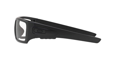 Oakley Men's OO9253 Det Cord Rectangular Sunglasses, SI Matte Black/Clear Mirrored, 61 mm