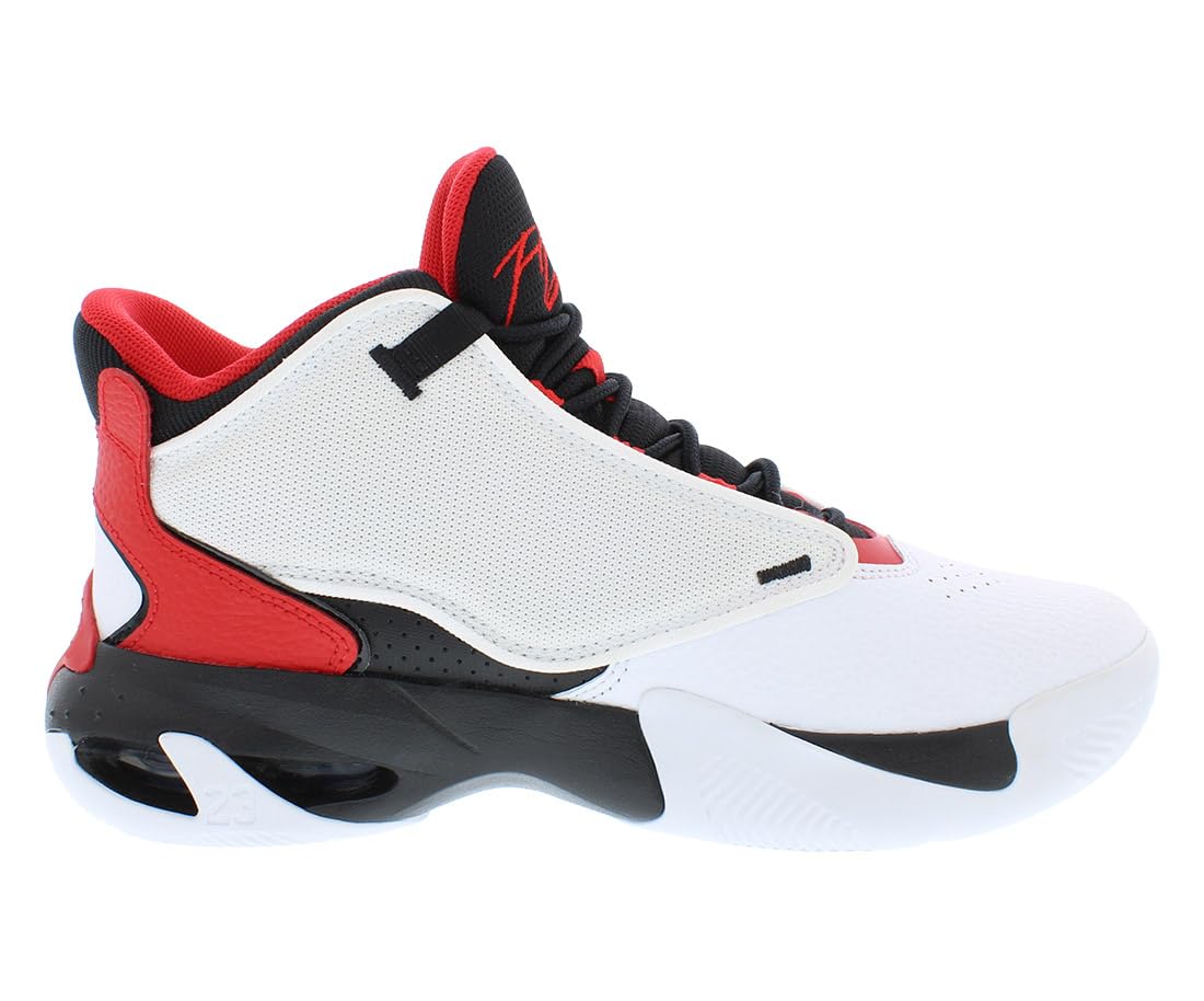 Jordan Boy's Max Aura 4 (Big Kid) White/Black/University Red 7 Big Kid M