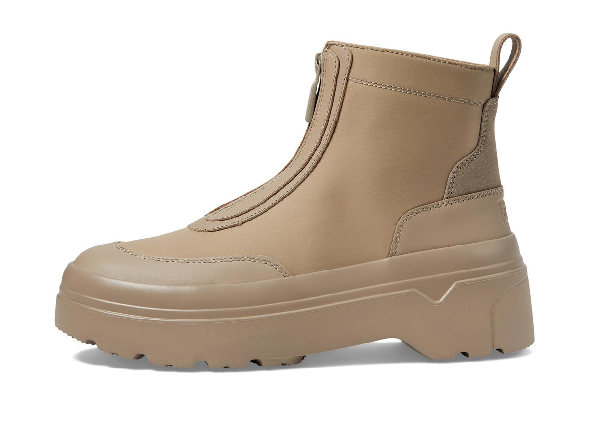 Hunter Womens Explorer Ankle Zip Flatform Boot Alloy 7 M