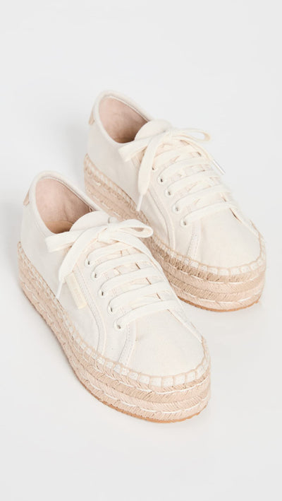 Tory Burch Women's Seaside Oxford Espadrilles, Vintage Cream, Off White, 9 Medium US
