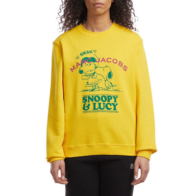 Marc Jacobs Women's x Peanuts I Fall in Love Crew Sweatshirt, Yellow, M