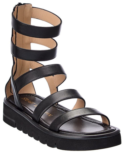 Stuart Weitzman Gala Lift Sandal Black 7 M