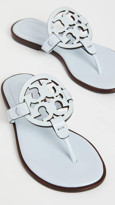 Tory Burch Women's Miller Welt Sandals, Spring Blue, 5 Medium US