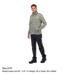 THE NORTH FACE Tsillan Full Zip Mens Fleece Granite Bluff Tan Heather Sz S