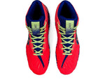 ASICS Men's Aggressor 4 Wrestling Shoes, 11.5, Blazing Coral/Lapis Lazuli Blue