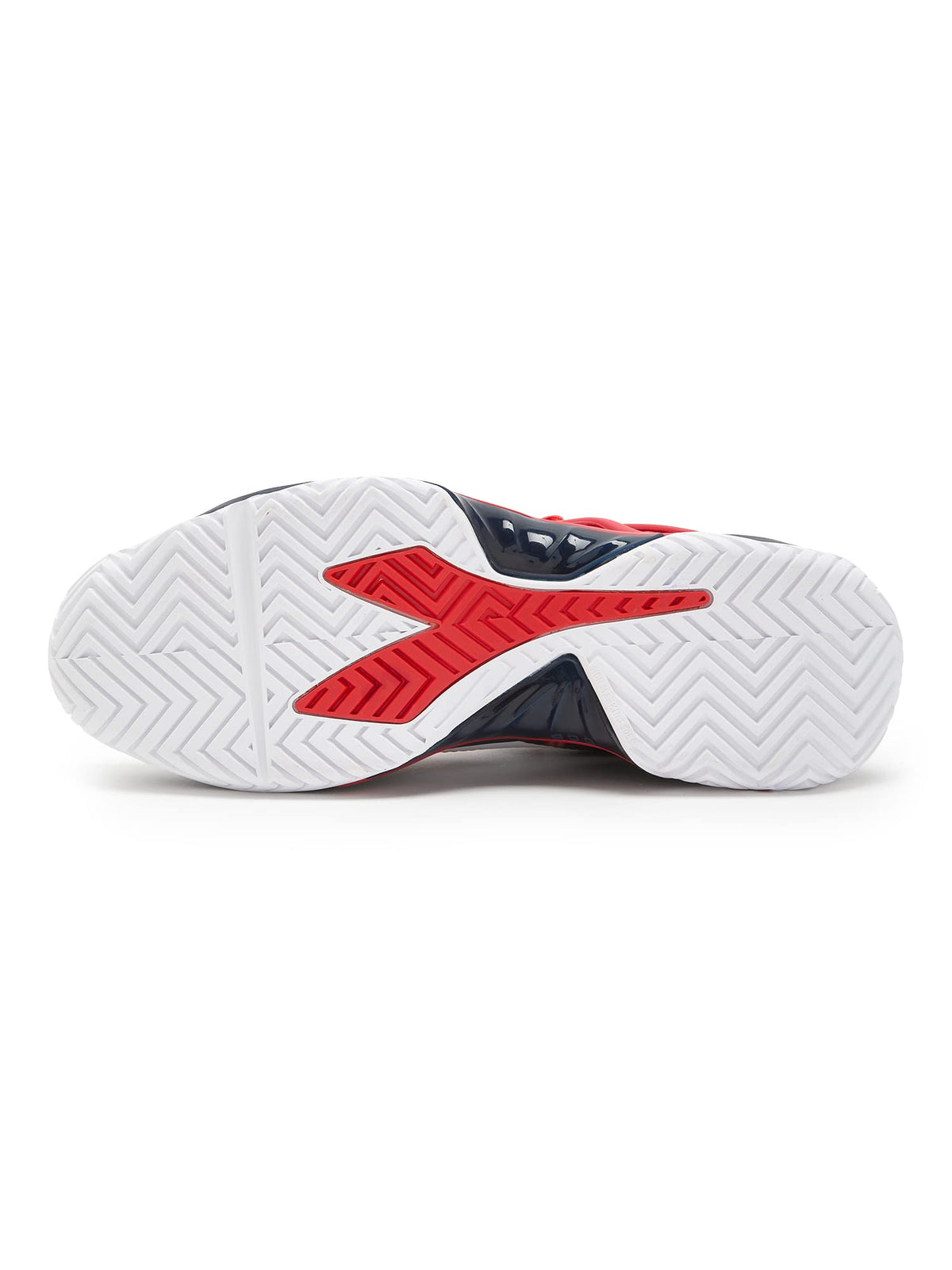 Diadora Men's B.Icon 2 All Ground Tennis Shoe (Blue Corsair/White/Fiery Red, 10.5)
