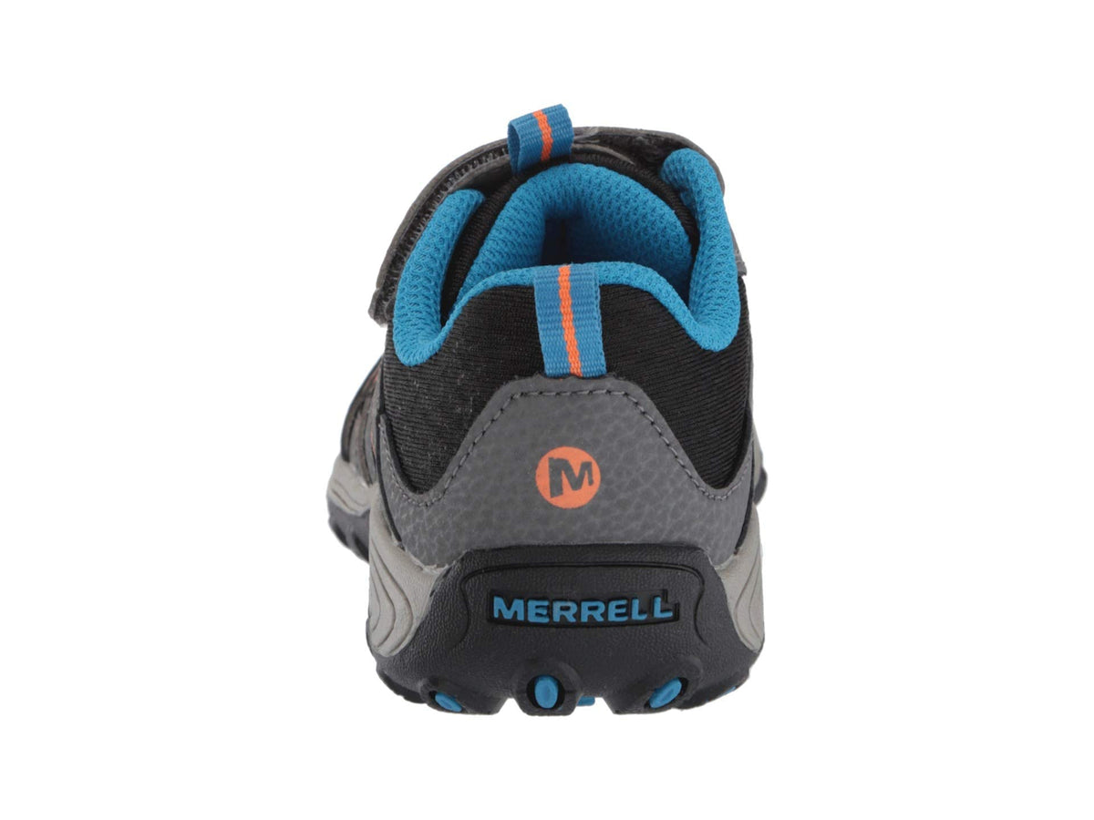 Merrell Trail Chaser Hiking Sneaker, Grey/Black, 10.5 Wide US Unisex Big_Kid