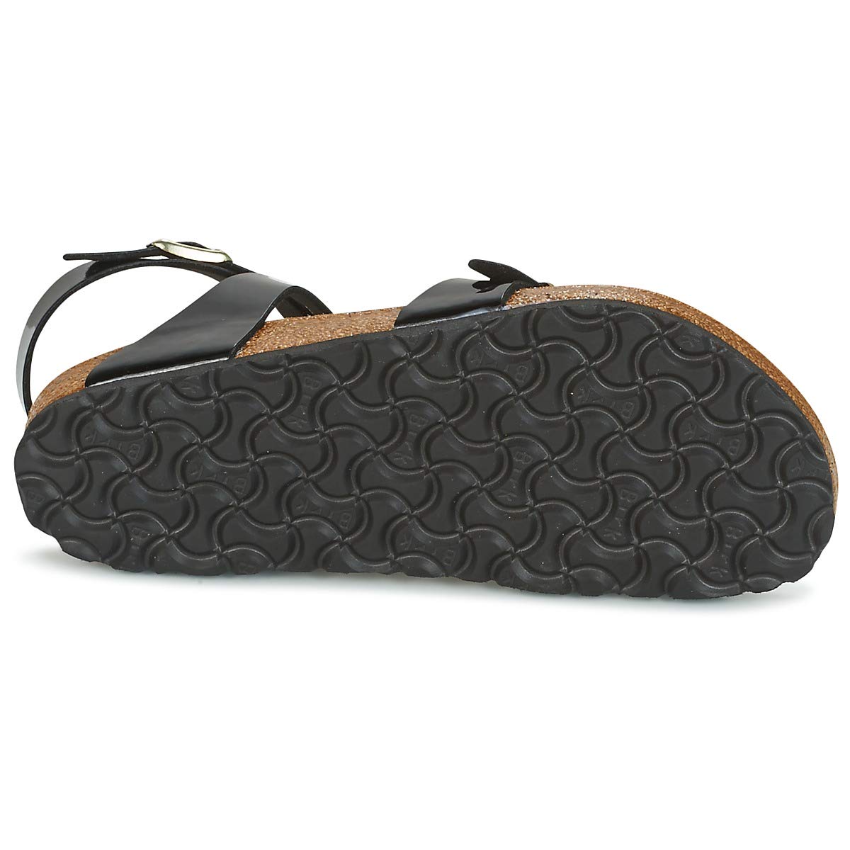 Birkenstock Womens Arizona Black Patent Birko-flor Sandals 40 EU