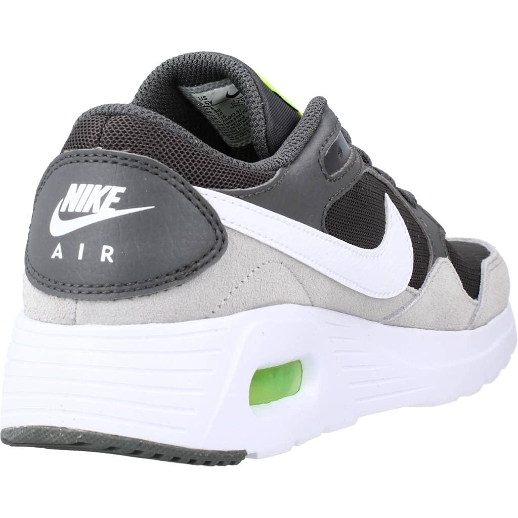 Nike Boy's Air Max SC Shoe, White, University Red, 4 Big Kid