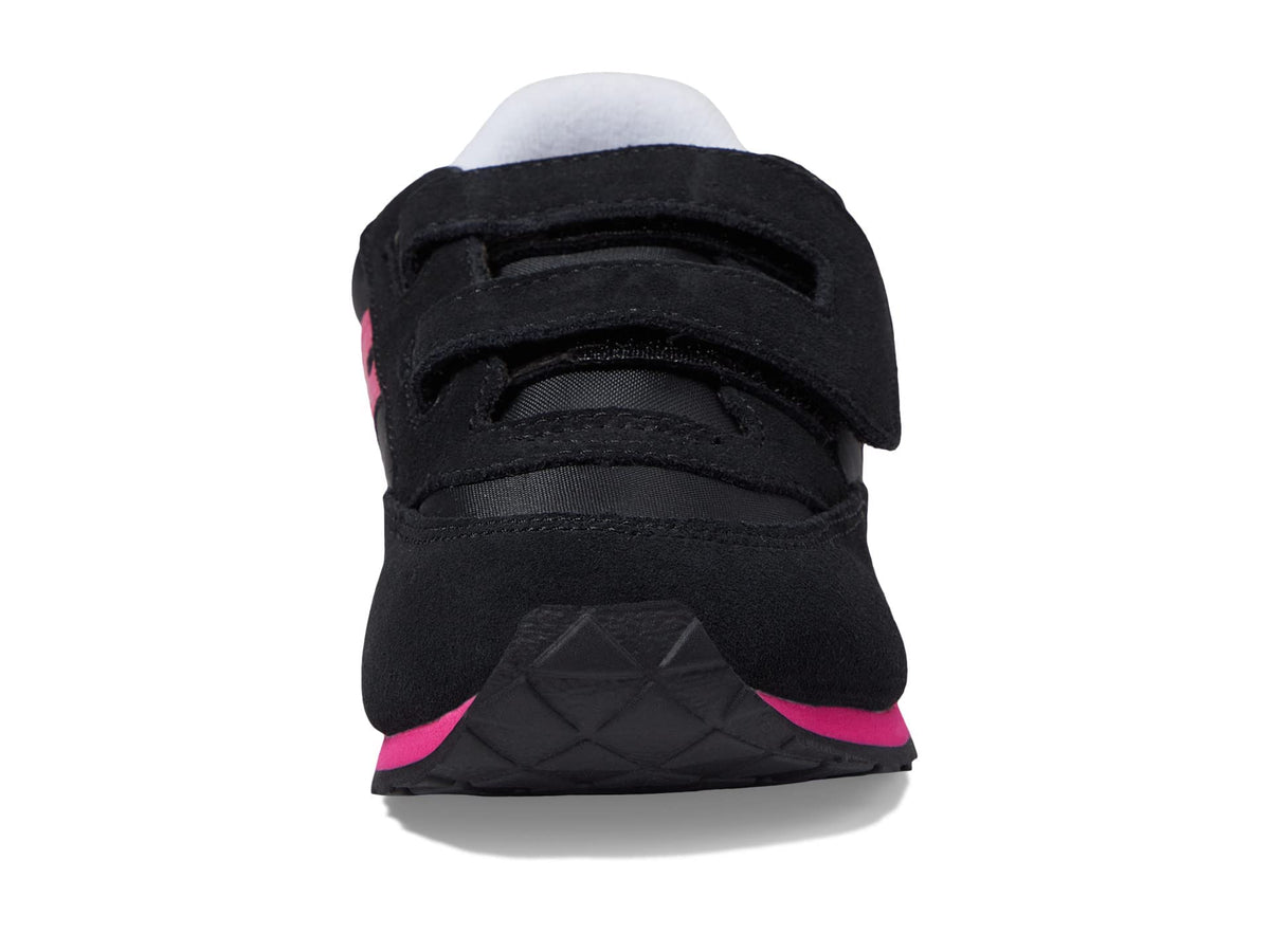 Saucony Baby Jazz Hook & Loop Sneaker, Black/Pink, 8.5 US Unisex Little Kid