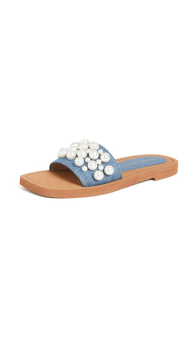 Stuart Weitzman Goldie Slide Washed 8.5 M