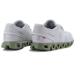 On Men's Cloud 5 Sneakers, Glacier/Reseda, 11.5