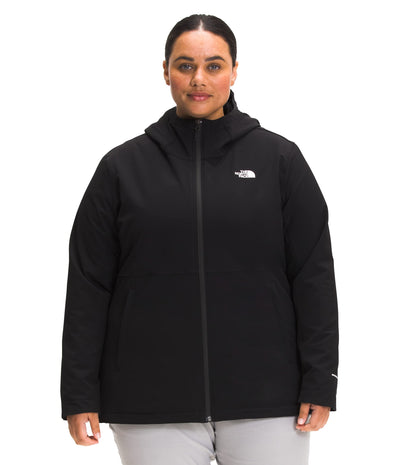 THE NORTH FACE Women's Shelbe Raschel Hoodie (Standard and Plus Size), TNF Black 2, 3X Plus